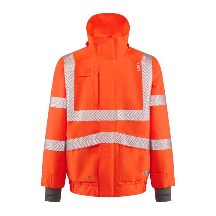 Leo Workwear Dartmoor EcoViz Breathable Bomber Jacket